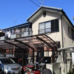 野田市Ｉ様邸　難付着ボード外壁補修と塗装