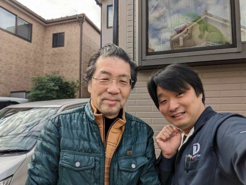 柏市｜お風呂場の外壁補修。凍害ダメージを下地補修・塗装工事