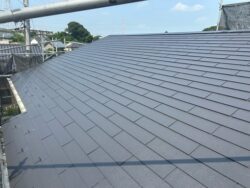 柏市ポラス注文住宅の屋根塗装完成