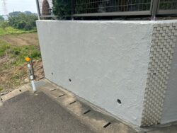柏市ポラス注文住宅の外構塗装完成