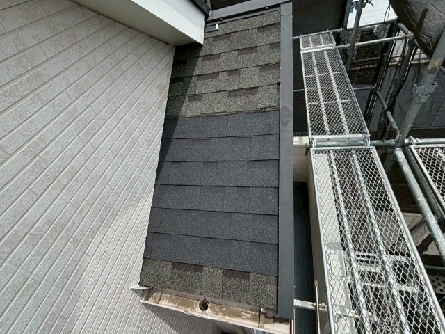 松戸市M様邸 アスファルトシングル屋根の施工後の外観